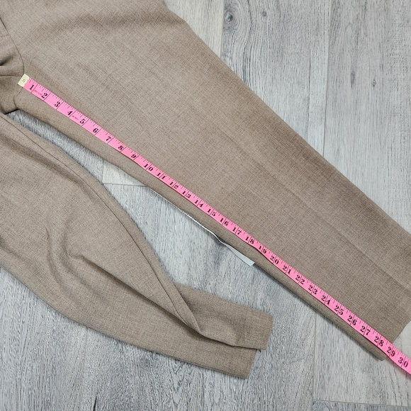 Aritzia Wilfred Ibiza High Rise Pleated Trouser Pants Size 4 In Heather Bisque - Picture 15 of 16